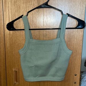 Green tank top